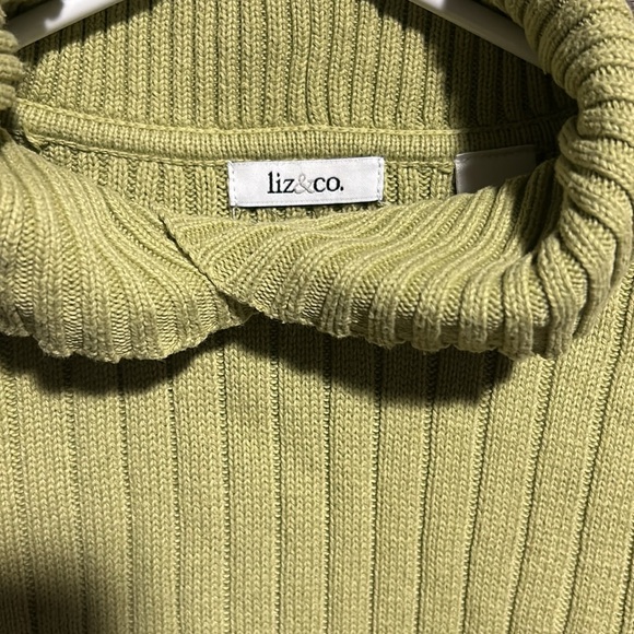 Y2K Lime Green Cowl Neck Sweater - Picture 2 of 10